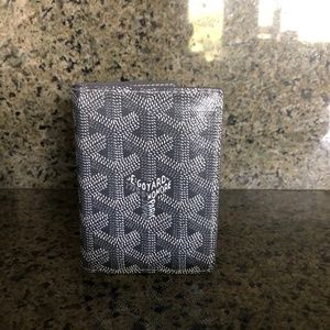 Goyard St Marc's Chevron Card Case Men's Wallet